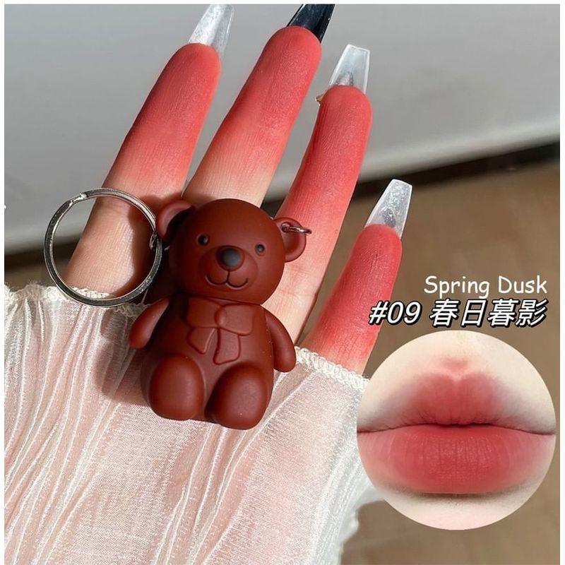 Sanat Değeri - Ayı Anahtarlık Mat Dudak Çamuru - 9 Renk