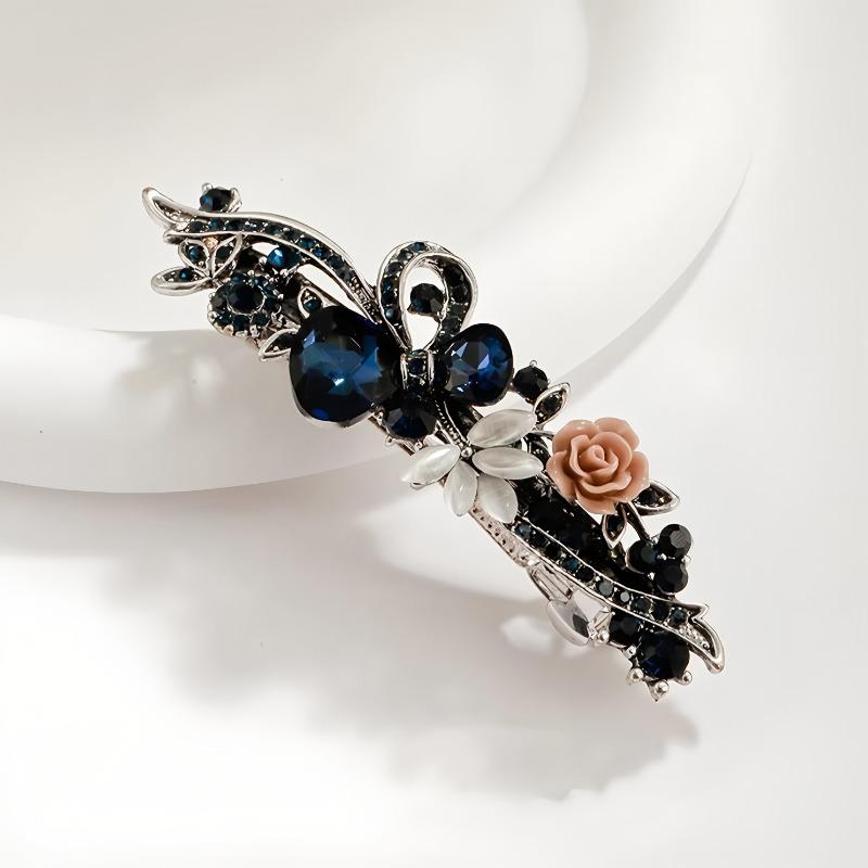 Retro Hair Clips, High-end Women's Light Luxury and High-end Feel, Elegant Spring Clip Hair Accessory for Mothers At The Back of The Head