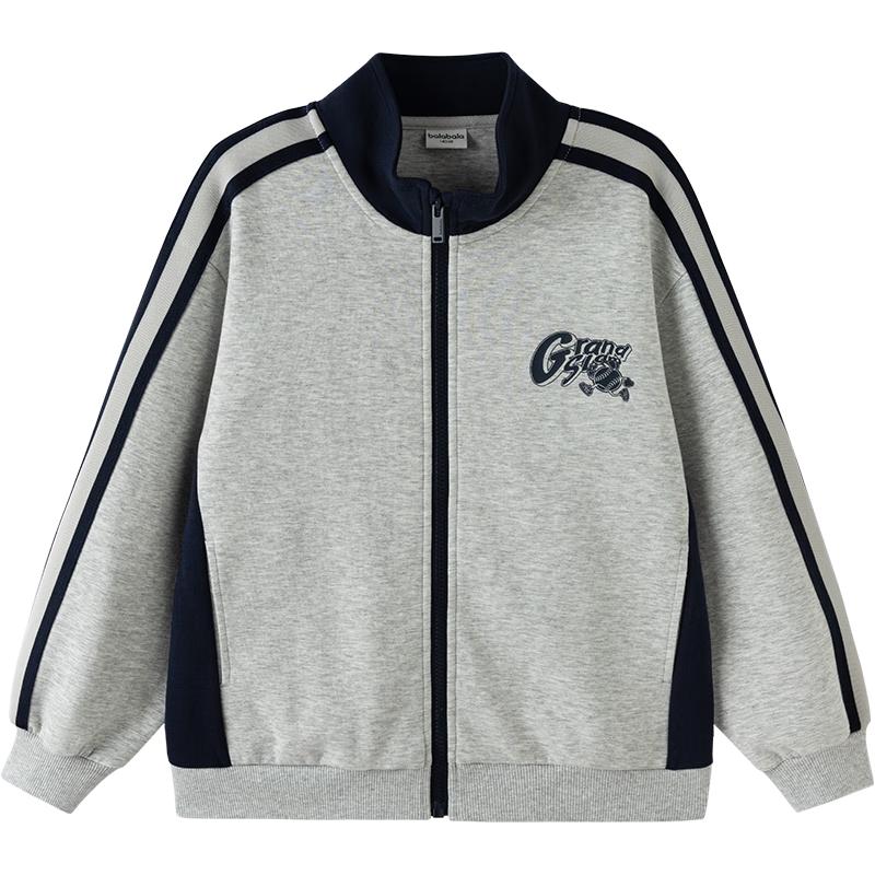 Balabala Kids 2025 Autumn Baseball Jacket 120