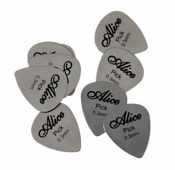 

Alice Stainless Steel Metal Guitar Pick - Durable, Genuine, and Easy to Use