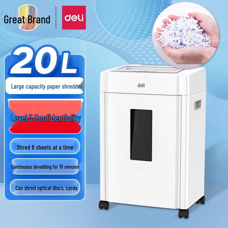 

Deli 9904 High-Security Office Shredder CN plug (adapter included)