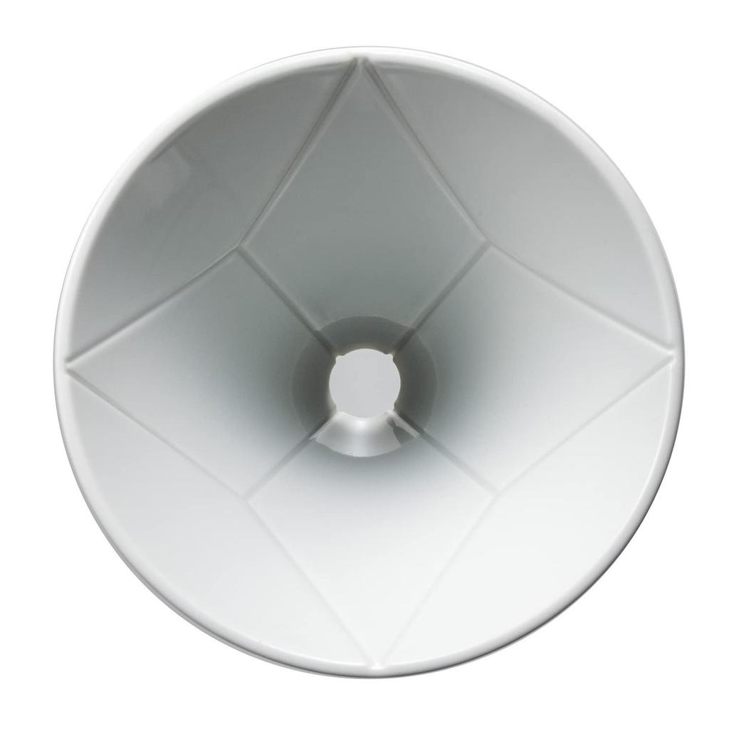 HARIO V60 Coffee Dripper for White Made In Single-Chop MUGEN, 1-2 Cups, Porcelain, Japan, VDMU-02-CW