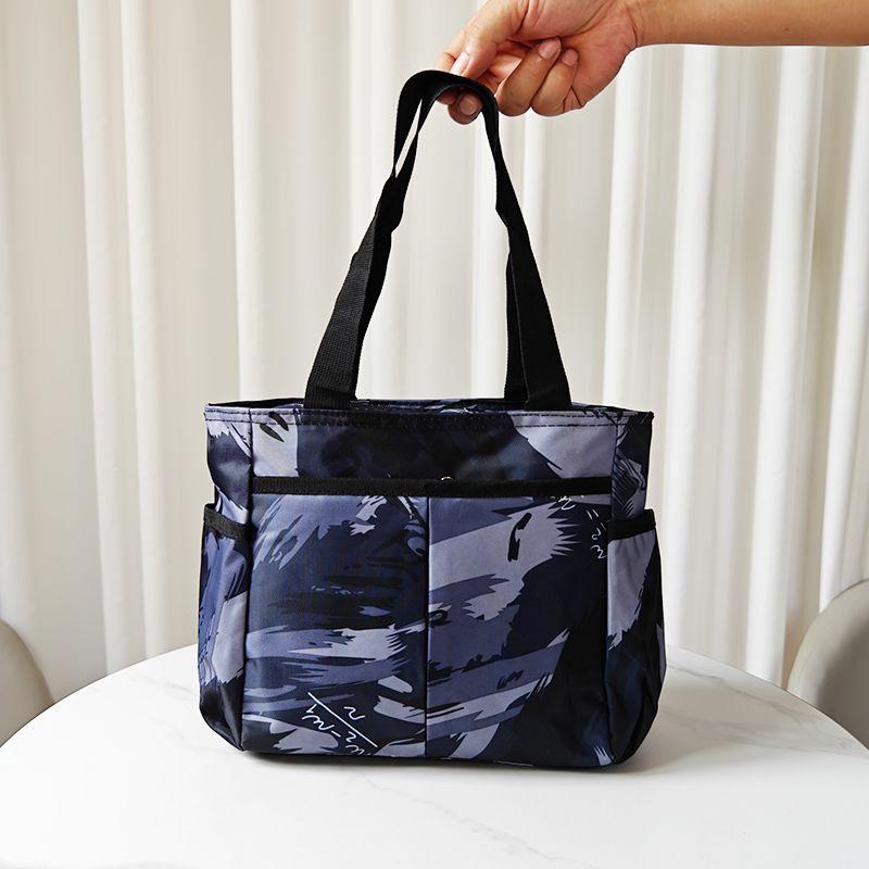 

Bag Female Fashion Work Waterproof Oxford Cloth Tote Ink painting small size