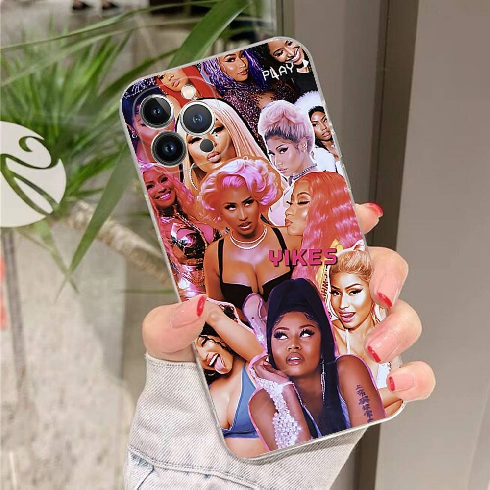 N-Nicki Singer Minaj Transparent Case For IPhone 11 12 13 14 15 16 17 Air Pro Max Plus Mini Shockproof Cover