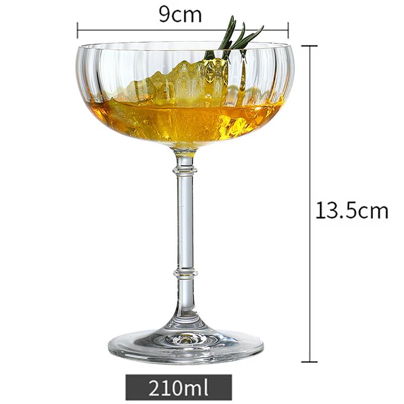 Cocktailglas mit langem Stiel, Champagner, Martini, Weingläser, 1 Stück