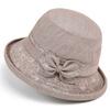 Hat female spring and autumn sun protection breathable basin hat bucket hat short brim thin cloth hat