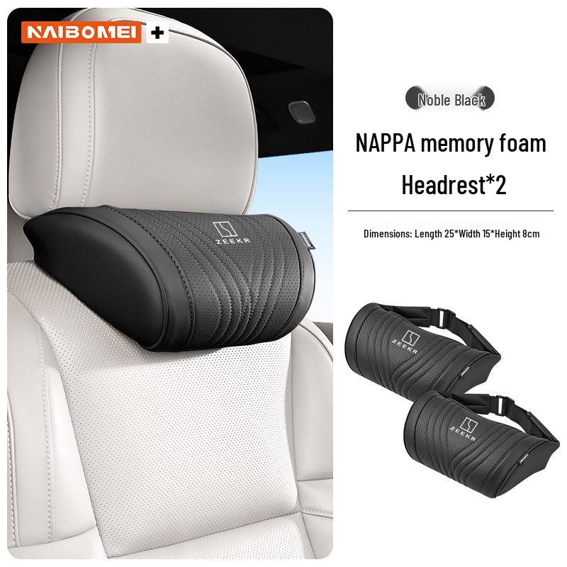 Zeekr 001/X/009 Car Headrest & Neck Pillow with Lumbar Support for Front and Rear Seats
