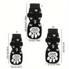 4pcs Non-slip Dog Socks with Waterproof Sole, Breathable Pet Shoes for Outdoor Walking