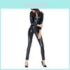 Game Theme Leather Cat Girl Costume For Unisex Halloween Party Cosplay