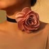 Elegantes Choker-Halsband Schlüsselbein-Kette Rosen-Choker Damen Valentinstagsgeschenk