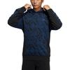 adidas Sudadera con capucha deportiva de estampado completo para hombre Azul marino HE2914
