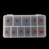 Nail Art Storage Box: Semi-Transparent, Flat Bottom, Holds 1000 Pieces for False Nails or Jewelry.