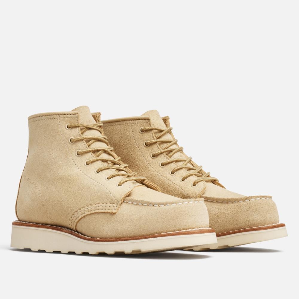 Redwing (Women'S) 6-Inch Moc Toe 3328 - Cream Abilene