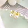 Exquisite Perlenohrringe im Wassertropfen-Stil für Damen, leichte Luxus-Ohrringe mit High-End-Temperament zum Pendeln