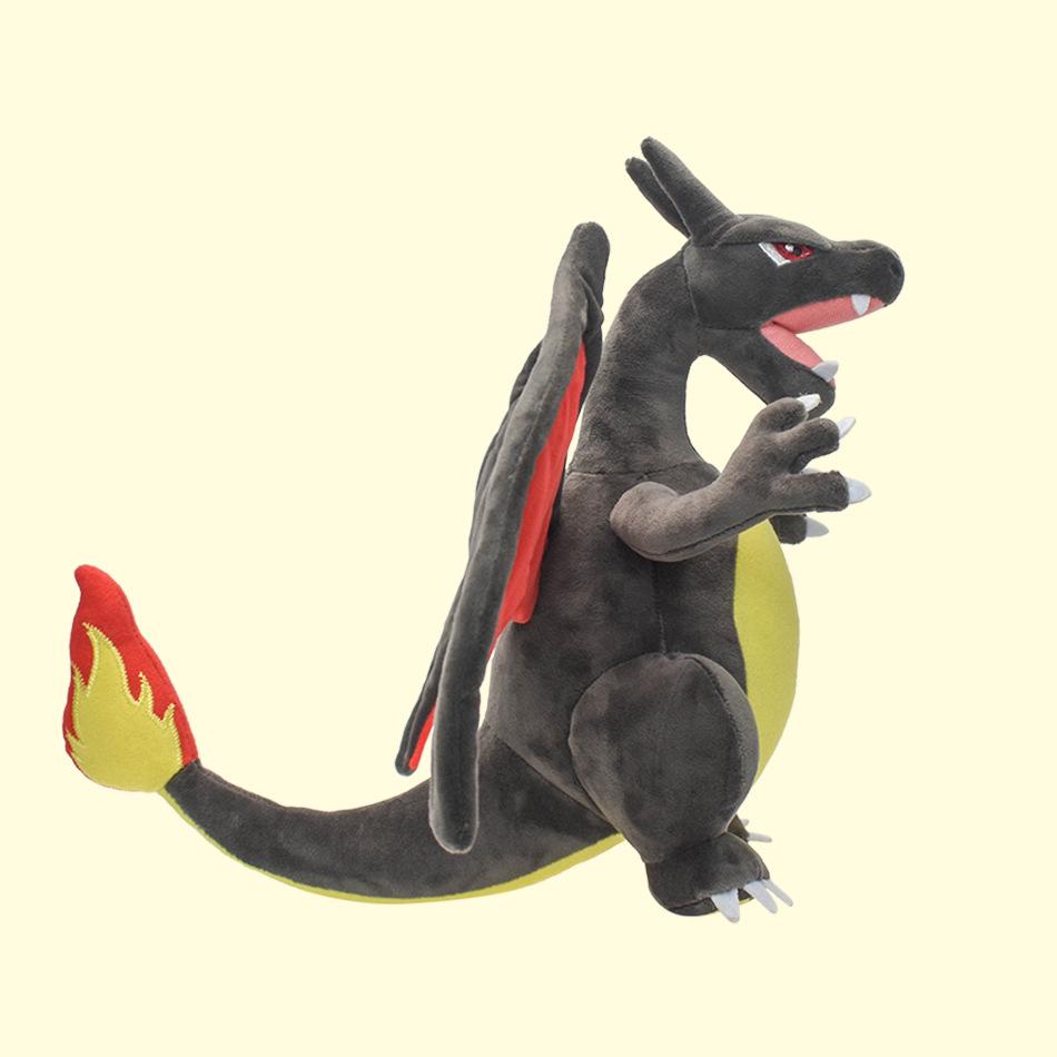 Little Elf Two-Horned Yellow & Shiny Black Charizard Plush Doll