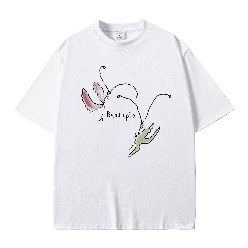 Singer Beabadoobee Graphic Print T-shirt Men Women Fashion Cotton Oversized Tshirt Unisex Casual Y2k Style Short Sleeve T Shirts
