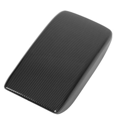 Console Armrest Box Trim Carbon Fiber Style Rust Proof High Gloss Comfortable Touch Fit For ID.4X 2021‑2022