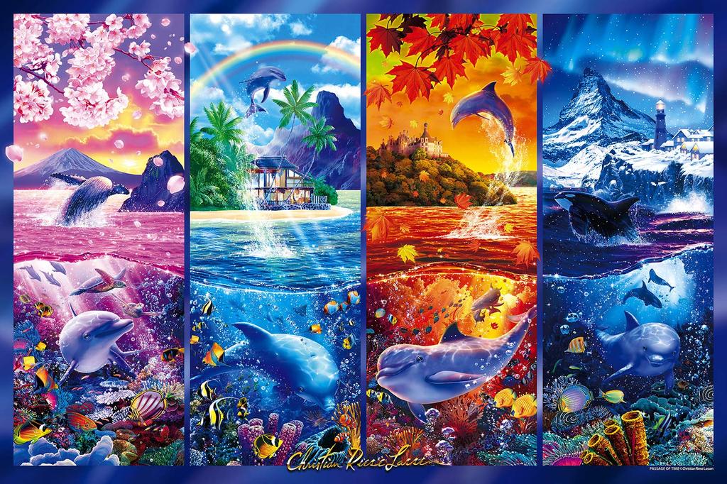 1000 Piece Jigsaw Puzzle Lassen Passage of Time X [Glowing Puzzle] (50 75cm)