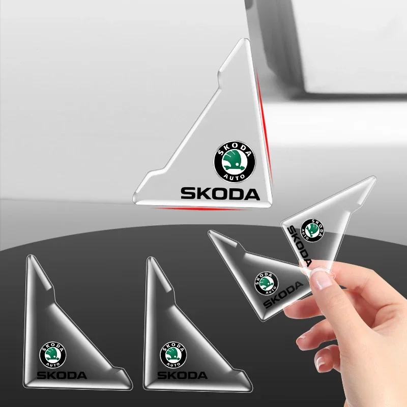 Car Door Corner Cover Anti-Collision Protection For Skoda Fabia 2 Octavia 3 Rapid Superb Accessories Led Luggage Car Styling  WL5