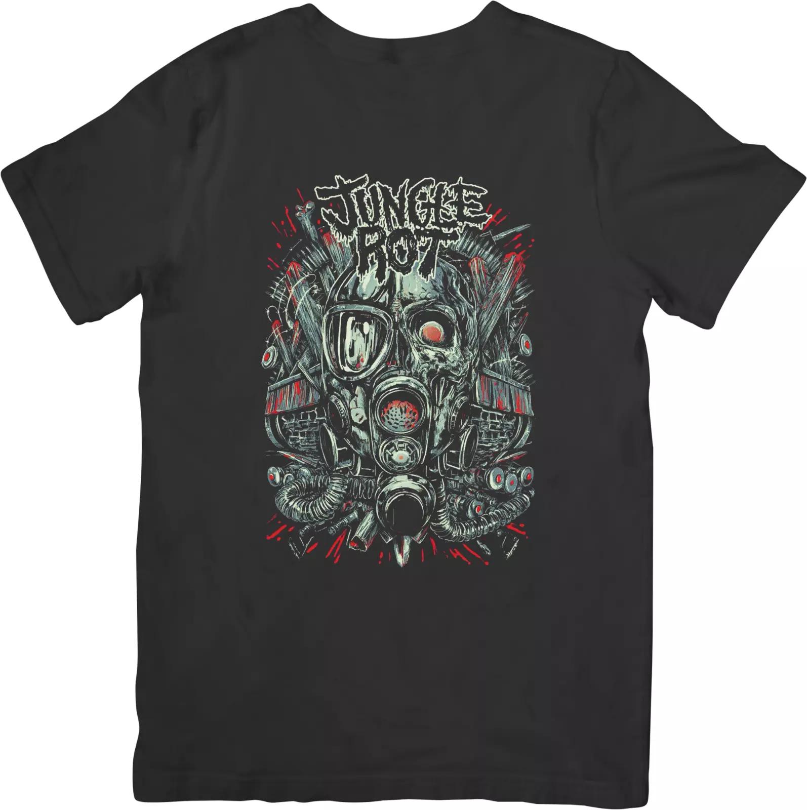 

Jungle Rot Music Unisex Fit for Men & Women Quality Cotton T-Shirt Black 4XL