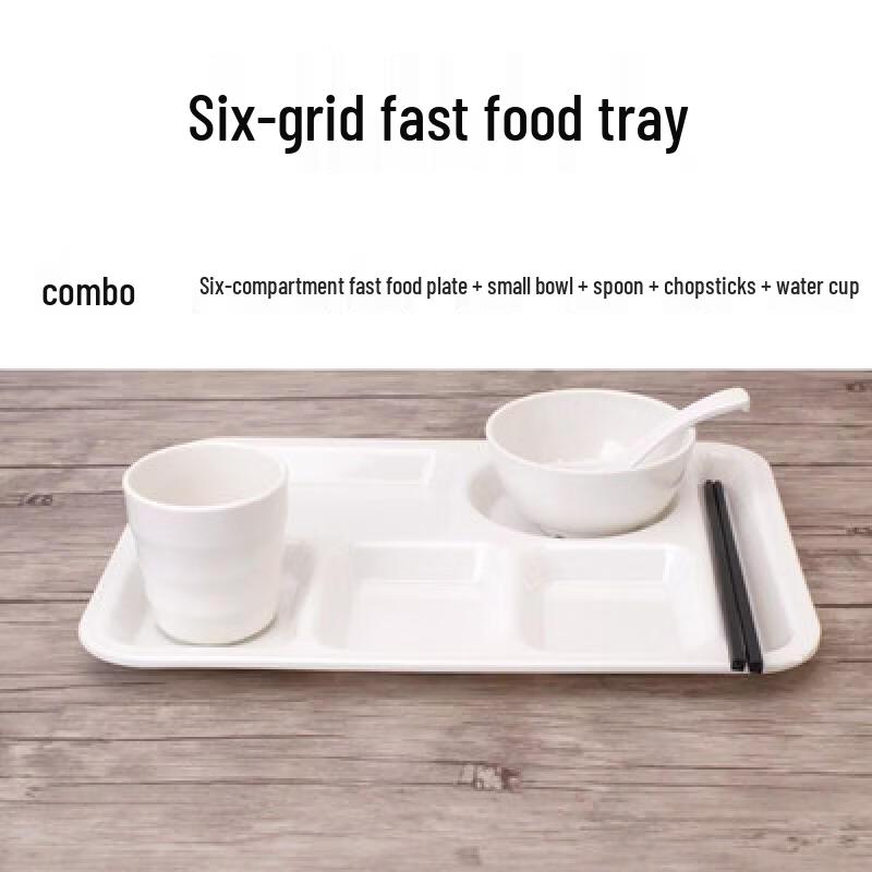 

Thickened Melamine Partitioned Dining Plate