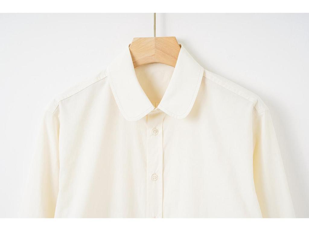 LP Women's Long Sleeve Drapey Slimming Blouse, Milk Yellow - Spring Casual Style