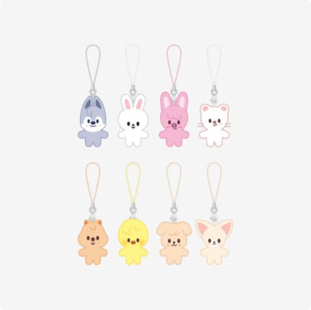 Stray Kids 2025 Fanmeeting [SKZ 5’CLOCK] Official SKZOO Micro Keyring – Character Plush Keychain