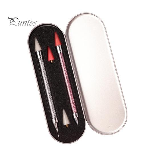 

Підбирач страз. Інструмент для малювання нігтів. Подвійна воскова ручка. Інструмент для підбирання страз для манікюру своїми руками A