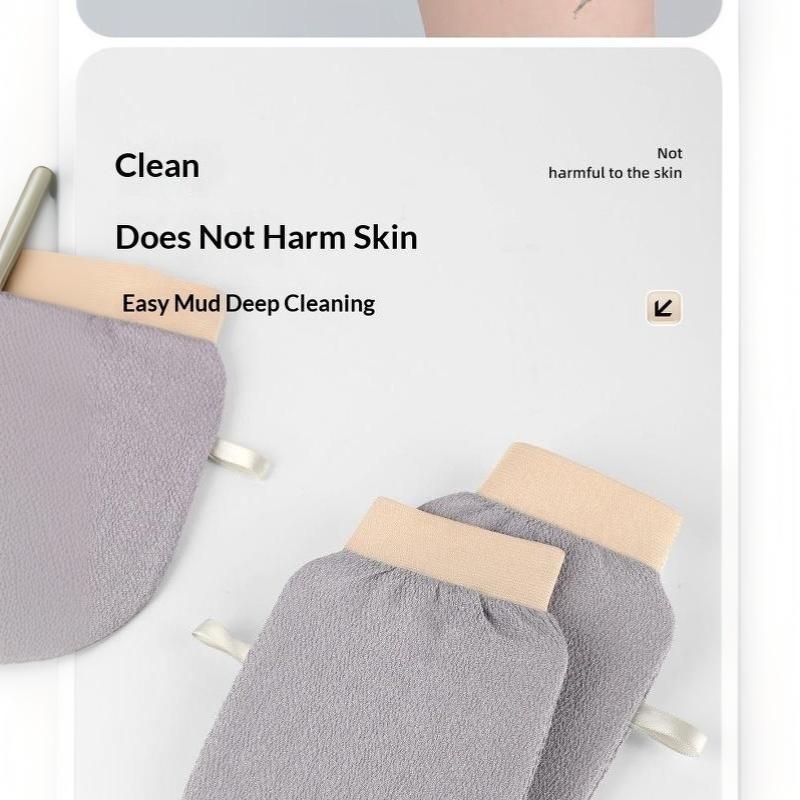 1/2/3 Pcs Disposable Individually Packed Body Scrub Glove Double Sided Frosted Painless Exfoliation For Travel Home Daily Shower
