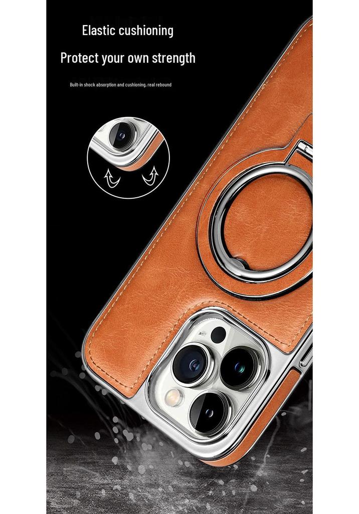 Custodia Magnetica di Lusso in Pelle per iPhone 16: Resistente alle cadute e compatibile con Apple 17 ProMax