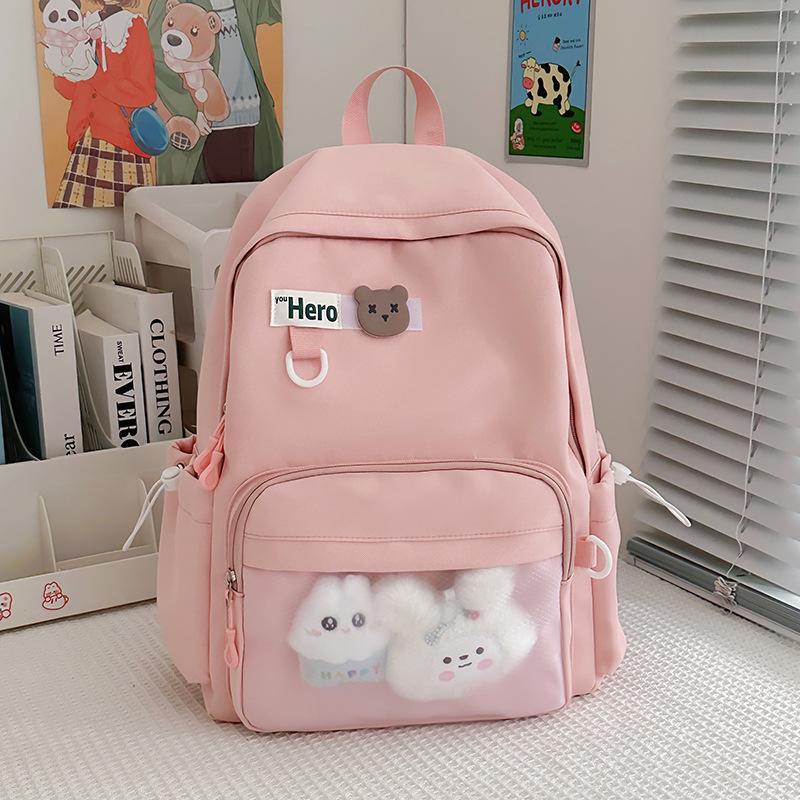 Mochila Transfronteiriça Leve e de Grande Capacidade para Estudantes - Ideal para Ensino Fundamental II, Ensino Médio e Faculdade.