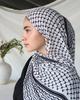 Ramadan Printed Chiffon Headscarf Middle East Dubai Türkiye Headband Muslim Women Hijab Islam Fashion Scarf Female Long Turban