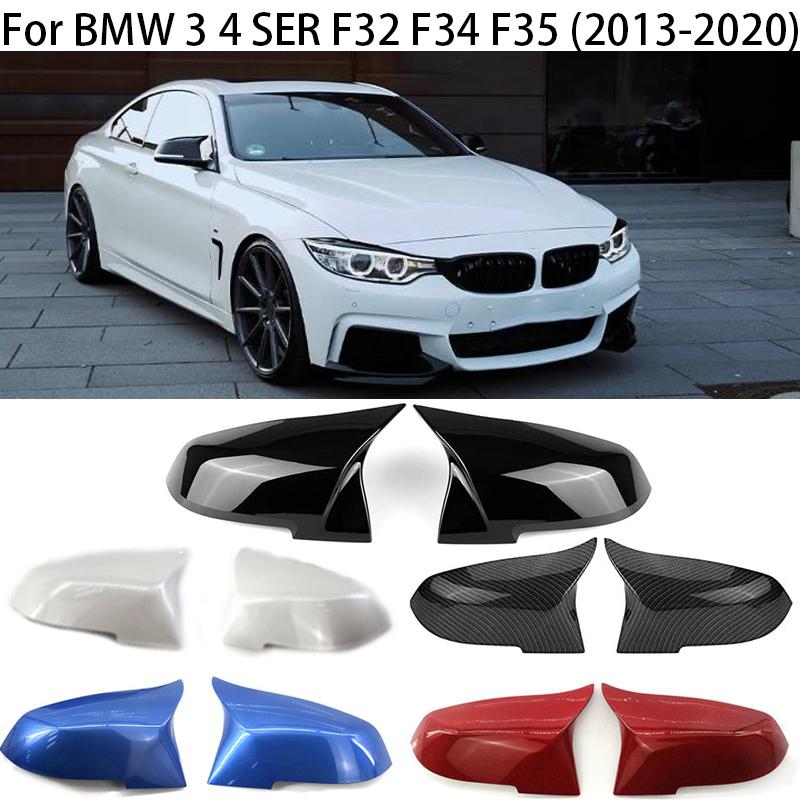

2 шт., углеродно-черная крышка зеркала заднего вида для BMW 3 4 SER F32 GT F34 F35 2013-2015 2016 2017 2018