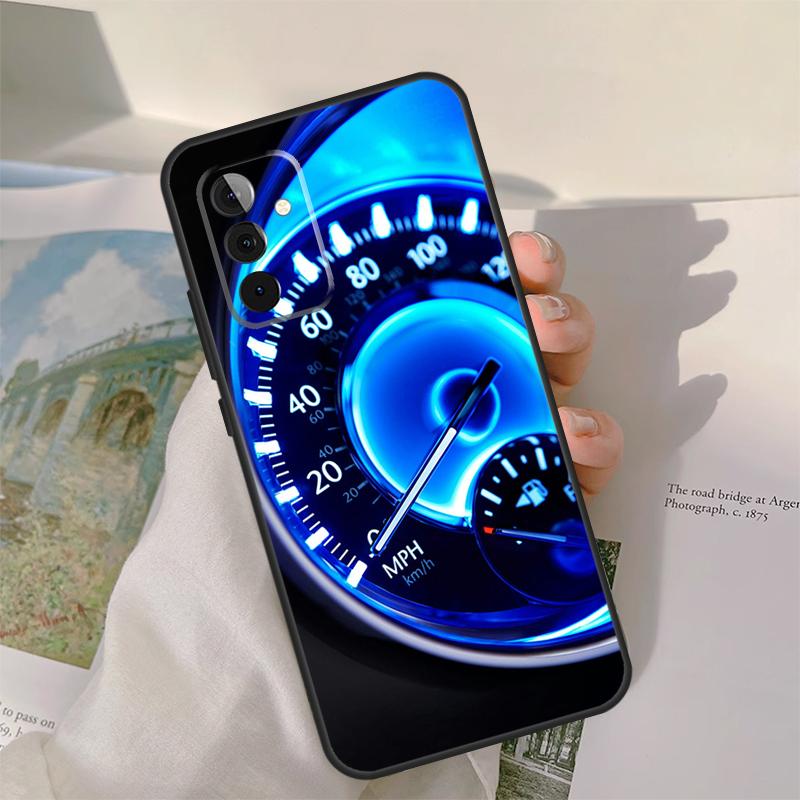 Cool Retro Speedometer Case For Samsung Galaxy A16 A26 A56 A36 A06 A52 A53 A33 A13 A34 A54 A14 A15 A35 A55 A22 A32