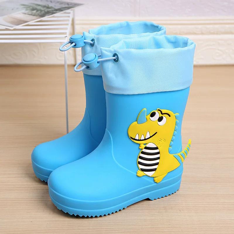 New Style Kidsren's Raincoat for Boys and Girls In Kindergarten, 2-Year-Old Boys and Girls, Rain Boots Set, Kidsren's Rain Boots Set To Protect