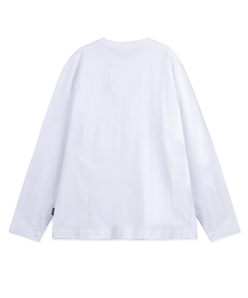 WACKY WILLY Kiki Multi-Graphic Long Sleeve T-Shirt White