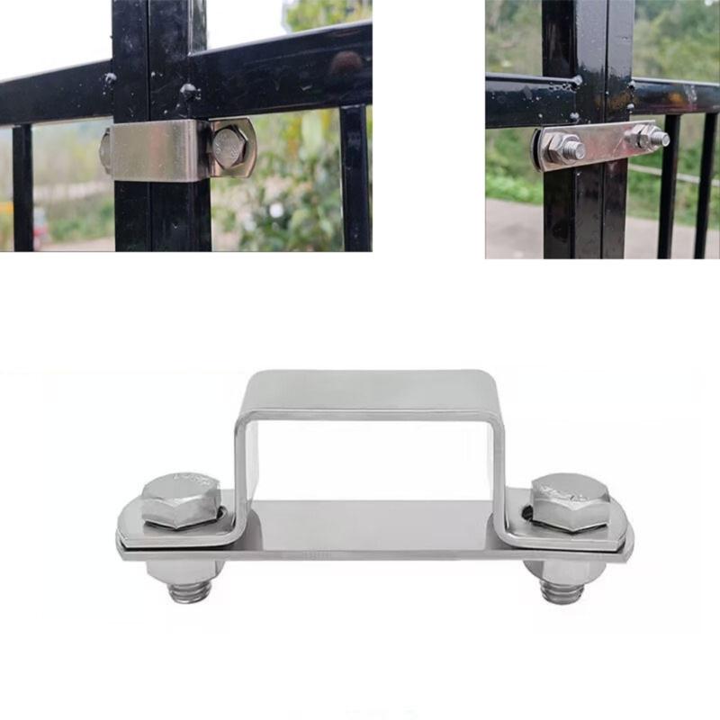 4Pcs Metal Steels pipe Clamp Replacement Right Angles Bracket Secure Pipe Fixing Bracket for Square Tubes Enduring