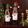 For Christmas Wine Bottle Mini Santa Hat and Scarf Kit Adds Seasonal Charm To Holiday Table Settings and Party Displays