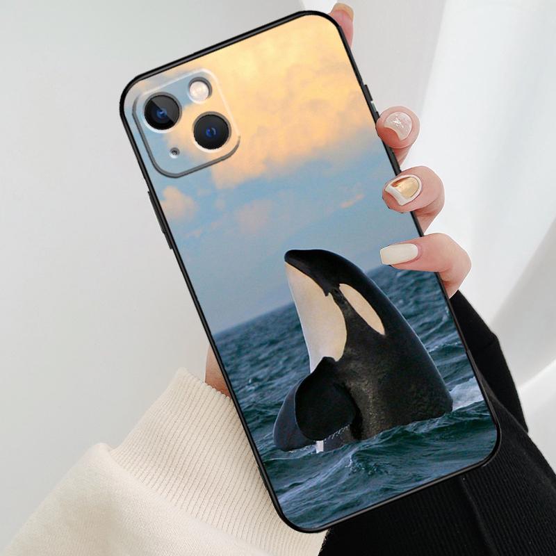 Killer Whale Orca Phone Case For iPhone 17 Pro Max 14 13 12 11 15 16 Pro Max mini 15 16 Plus 16e 17 Air Cover