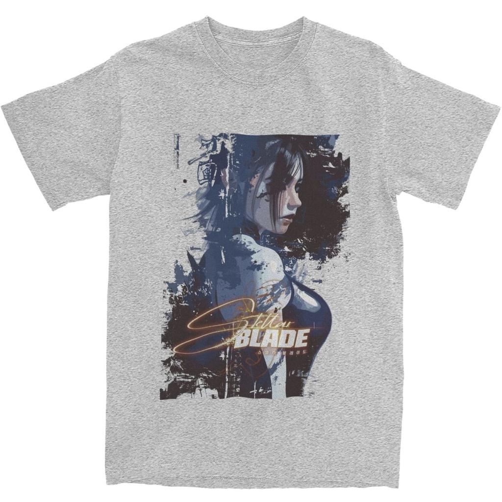 Men's Stellar Blade Fanart Video Game T-Shirts Cotton Tops Summer Y2K Short Sleeve T-Shirt Crew Neck Novelty  Tshirt New Arrival