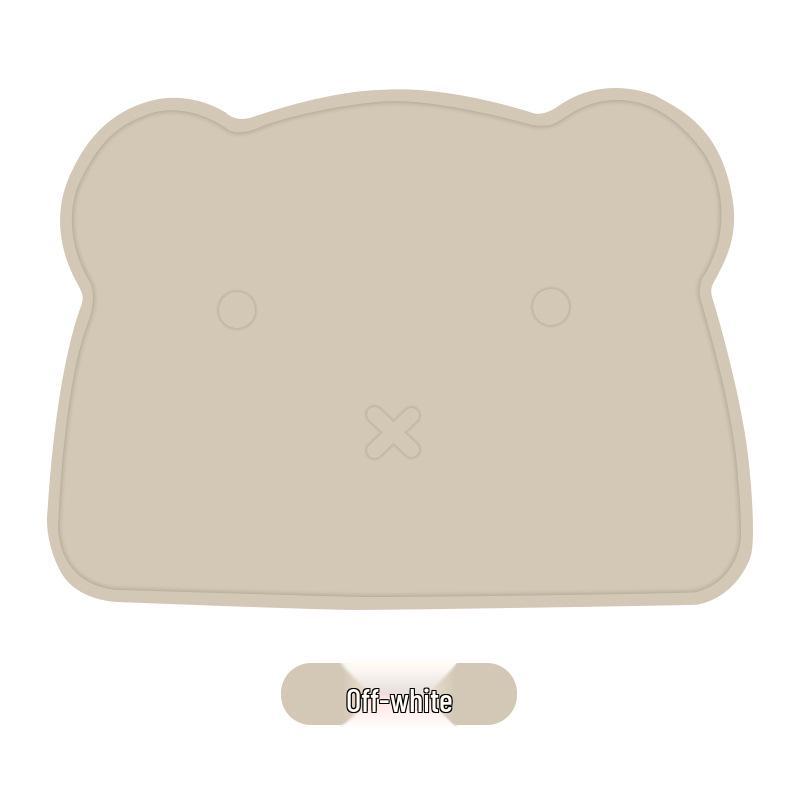 Große Silikon Cartoon Bär Rutschfeste Tischset - Kinder Hitzebeständiges & Leicht zu Reinigendes Pad