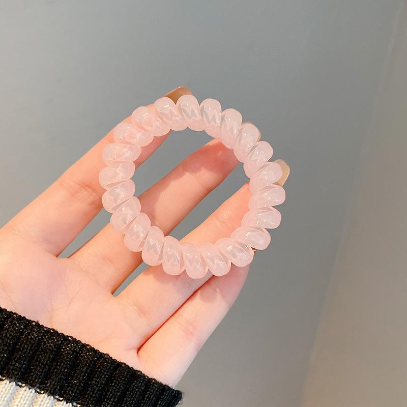 Candy color super fairy phone line hair band female simple rubber band headband Internet celebrity same style tied hair head