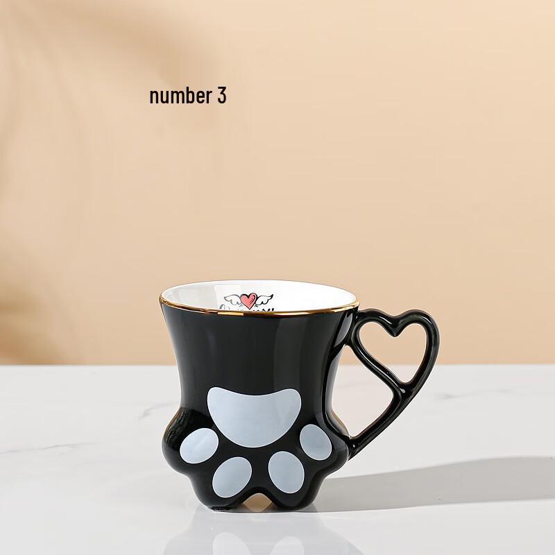 Creative Cat Claw Ceramic Mug with Customizable Logo E411