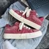 Stylish Canvas Men's Skate Shoes Retro Red Skateboard Shoes Men Street Style Versatile Designer Shoes Men zapatillas de deporte