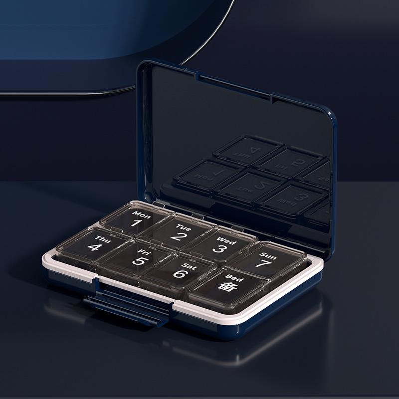 

Еженедельный портативный органайзер для таблеток большой вместимости - Дозы на утро, день, вечер для ежедневных лекарств