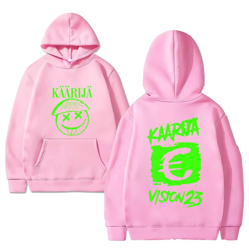 

Hip Hop Käärijä Eurovision Double Sided Print black Hoodie New Men Women vintage streetwear Unisex Fleece Long sleeve Sweatshirt 3XL