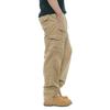 Men's Loose Fit Multi-Pocket Camouflage Cargo Pants - Wear-Resistant, All-Cotton, Casual Spring/Autumn Trend.