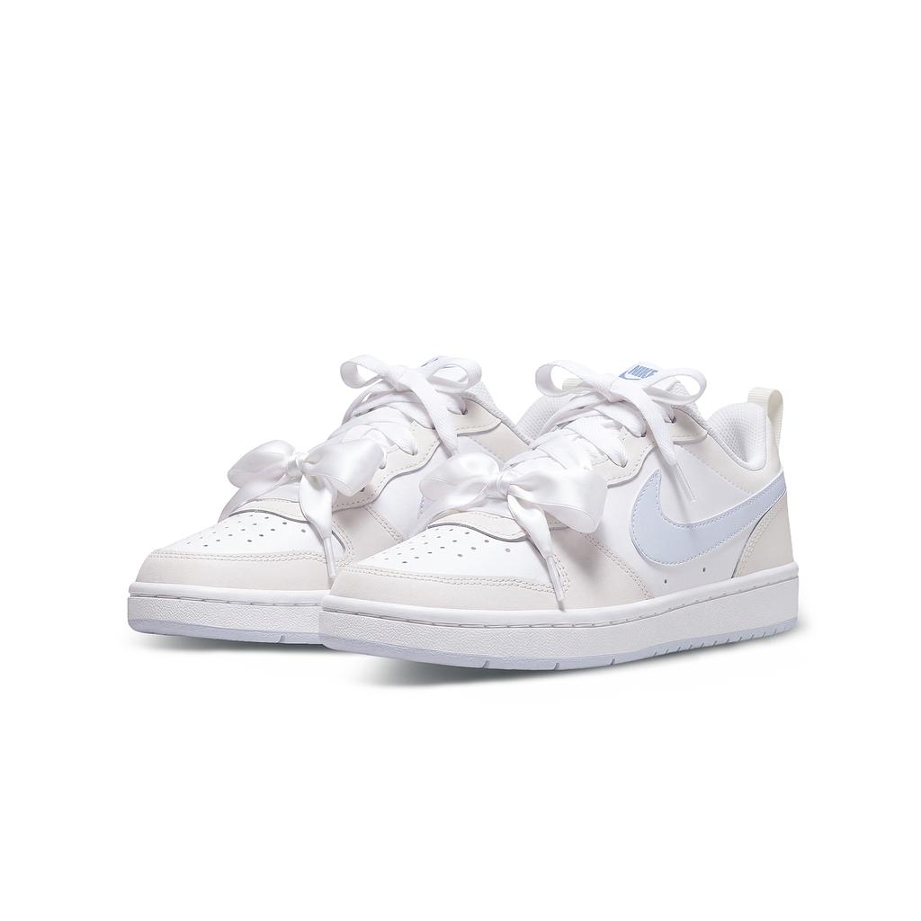 Nike Court Borough Einkaufstasche Paar Rutschfest Abriebfest Niedrige Skateboard-Schuhe Damen Blau Beige IQ2725-101(Team2363-S-BOX)