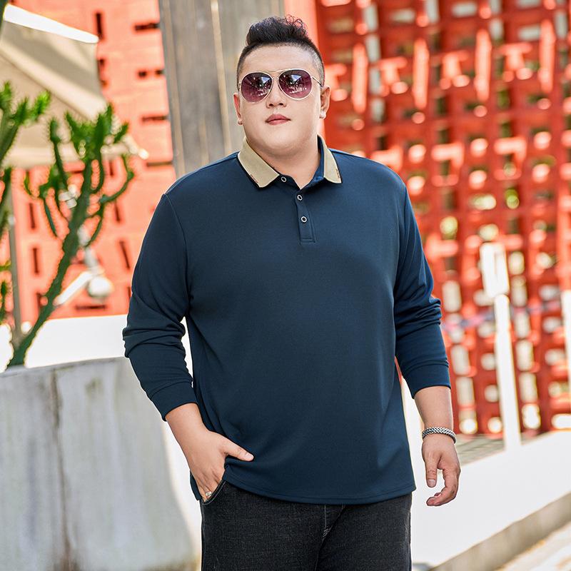 

Футболка с длинными рукавами, мужская рубашка поло с флисовым верхом XXXXL