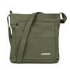 Women's Leather Messenger Bag, A4 Size, Spacious, Olive Green, Beltimore 974